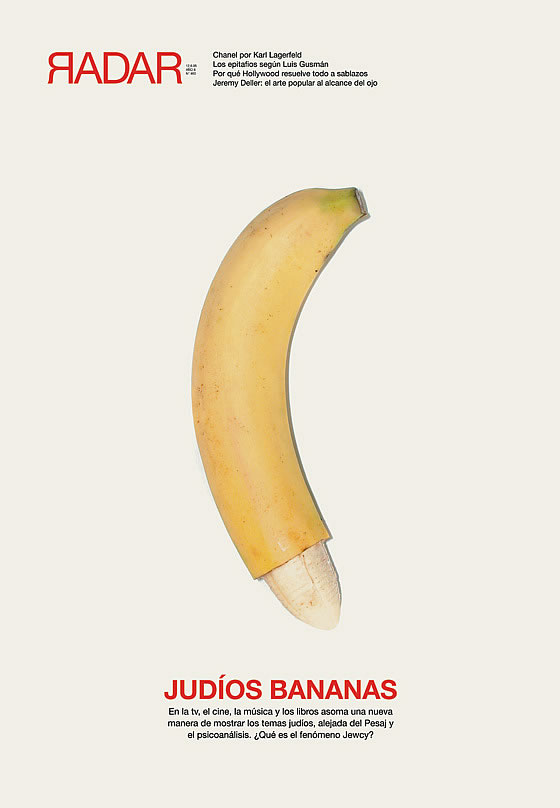 Tapa para la revista Radar: Judíos bananas