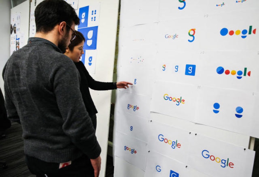 Processo de trabalho para a criação do novo logotipo de Google