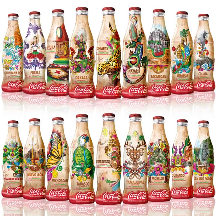 Más etiquetas para Coca Cola Bicentenario México