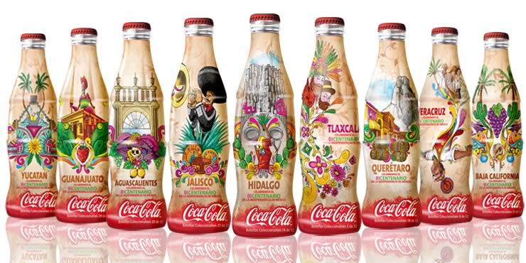 Más etiquetas para Coca Cola Bicentenario México