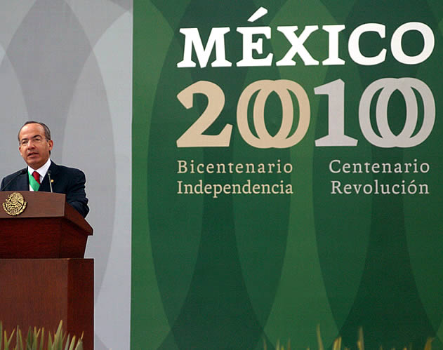 Presentación oficial de los eventos conmemorativos por el Presidente de la República, Felipe Calderón