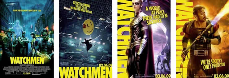 Poster oficial, teaser poster y posters personalizados de “Watchmen”