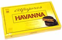 Caja común de alfajores Havanna.
